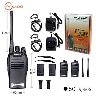 KIT COM 2 RADIOS COMUNICADORES HT PROFISSIONAL DE CURTO, MEDIO E LONGO ALCANCE. ( KAPBOM )