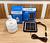 KIT LUMINÁRIA RECARREGAVEL BOLHA COM CARREGADOR PORTATIL SOLAR ( LUATEK ) 20W