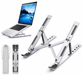 Suporte Portátil Alumínio Ajustável Para Notebooks E Tablets