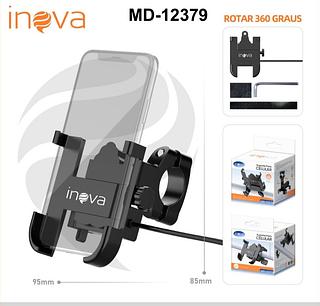 Suporte de celular para moto e bicicleta estável e seguro liga de alumínio resistente gira 360 (INOVA)
