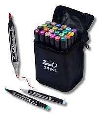 CANETA HIDROGRÁFICA ( 24 CORES ). ( TOUCH )