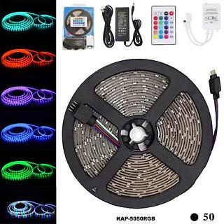 FITA DE LED COMPLETA COM FONTE, COLORIDA ( RGB ), COM ( 5M ).