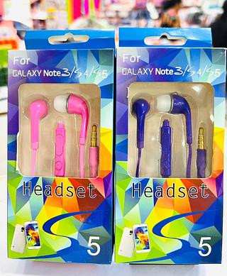 FONE DE OUVIDO COLORIDO COM FIO ( P2 ). ( J5 )