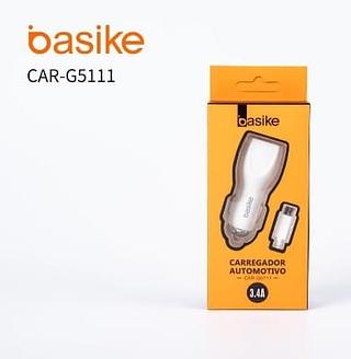 6-CARREGADOR VEICULAR PARA ANDROID ( V8 ) 3.4A-BASIKE