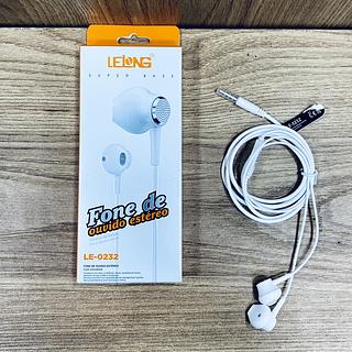 FONE DE OUVIDO COM FIO ( P2 ). ( LELONG )