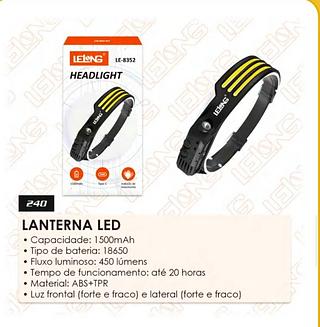 LANTERNA DE LED MODELO FITA , COM SENSOR. ( LELONG )