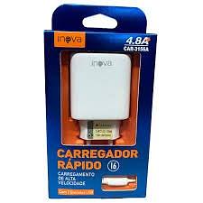 CARREGADOR ( 4.8A ) PARA IPHONE ( I6 ). ( INOVA )