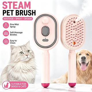 Escova De Limpeza Em Spray Para Animais De Estimação , Cães , Gatos , Massagem A Vapor , Pente Remover Pele Solta , Ferr