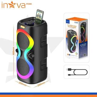 CAIXA DE SOM ( 20W ), COM LED ( RGB ), ( CARD SD, BT, RÁDIO FM ). ( INOVA )
