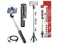 PAU DE SELFIE COM LUZ PARA TIRAR FOTOS E GRAVAR VIDEOS. ( KAPBOM )