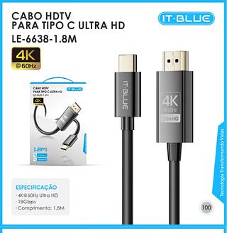 CABO HDTV PARA TYPE-C