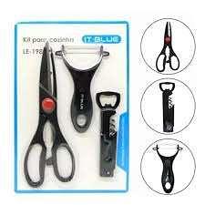 KIT DE TESOURA PARA CONZINHA. ( IT-BLUE )
