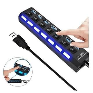HUB USB 2.0 ( 7 PORTAS ), ( 30CM ) . ( KAPBOM )