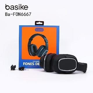 FONE DE OUVIDO HEADPHONE SEM FIO, BLUETOOTH, RÁDIO FM, E SD. ( BASIKE )