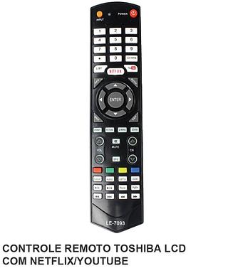 CONTROLE REMOTO PARA TV, SEMP TOSHIBA SMART