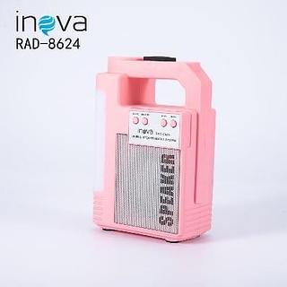 CAIXA DE SOM MÉDIA COLORIDA RECARREGÁVEL, ( BLUETOOTH, RÁDIO FM, TF CARD, AUX ). ( INOVA )