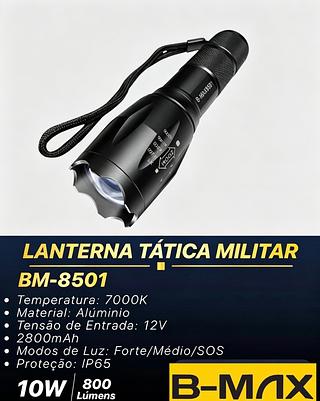 LANTERNA TATICA MILITAR, T6, B-MAX