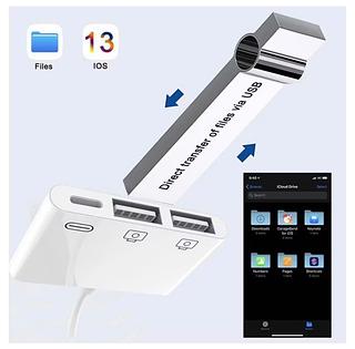 ADAPTADOR LIGHNING 3 EM 1 - PARA IPHONE