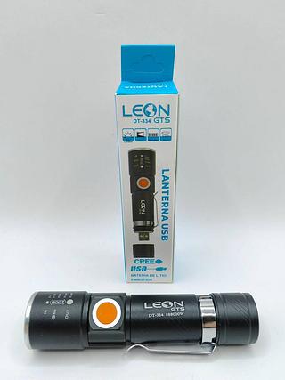 LANTERNA LED USB, RECARREGÁVEL. ( LEON )