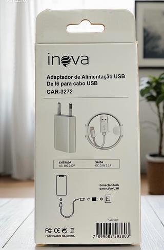 1-CARREGADOR PARA IPHONE ( I6 ) 2.1A