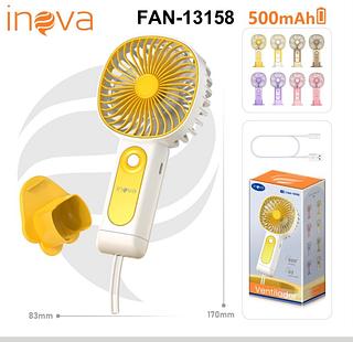 MINI VENTILADOR PORTÁTIL RECARREGÁVEL, 3 VELOCIDADES. ( INOVA )