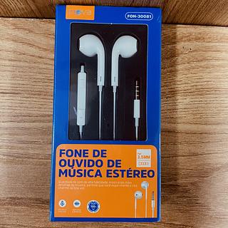 FONE DE OUVIDO COM FIO PARA ( P2 ). ( INOVA )