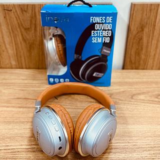 FONE DE OUVIDO HEADPHONE SEM FIO, BLUETOOTH, RÁDIO FM, E SD. ( INOVA )