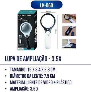 LUPA DE AMPLIAÇÃO - 3.5X (LUATEK)