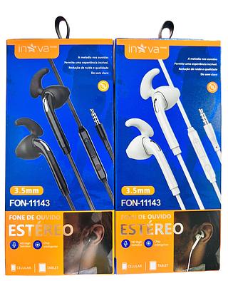 FONE DE OUVIDO COM FIO . ( INOVA )