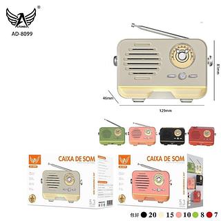 MINI RÁDIO FM RECARREGÁVEL COM, ( SD, USB, RÁDIO FM, BT ). ( ALTOMEX )