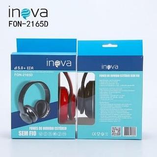 FONE DE OUVIDO HEADPHONE SEM FIO, BLUETOOTH, RÁDIO FM, E SD. ( INOVA )