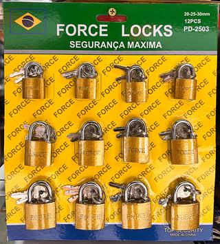 Cadeado Size:20-25-30mm/12pcs