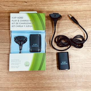 CARREGADOR E BATERIA PARA CONTROLE DE ( X-BOX 360 ).