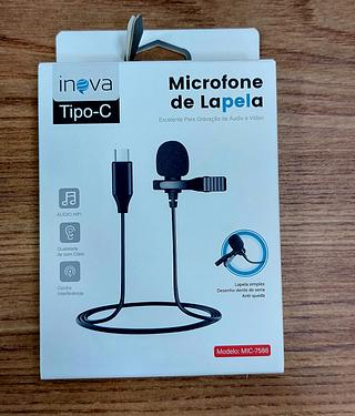 MICROFONE DE LAPELA PARA ANDROID ( TC ). ( INOVA )