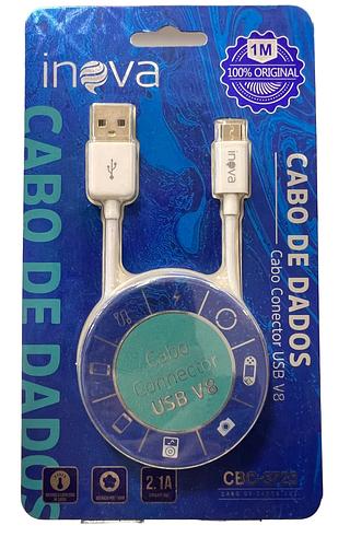 CABO ( 2.1A ) PARA ANDROID ( V8 ), ( 1M ). ( INOVA )