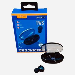 FONE DE OUVIDO SEM FIO BT, COM BORRACHINHA. ( INOVA )