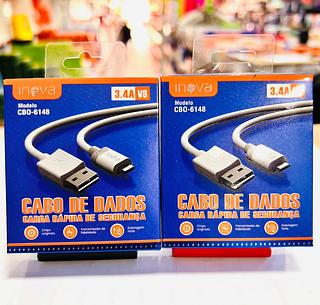 CABO ( 3.4A ) PARA ANDROID ( V8 ), ( 1.2M ). ( INOVA )