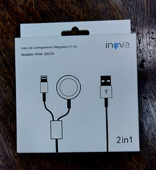 CARREGADOR MAGNETICO PARA RELÓGIO. ( SMART WATCH ) 2 IN 1