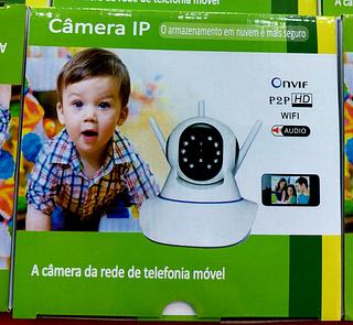 CÂMERA IP, TRES ANTENAS, WI-FI.
