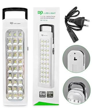 LUMINÁRIA DE EMERGÊNCIA RECARREGAVEL, 40 LEDS, 6W. ( DP )