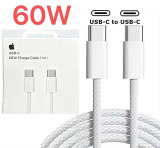 Cabo de iPhone 60W PD USB C cabo tipo c original para iPhone 15 16