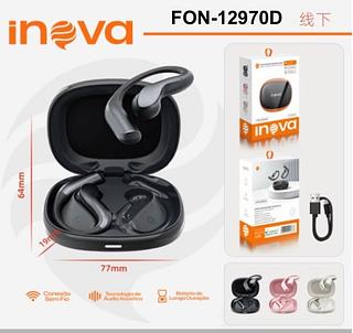 Fone de Ouvido Sem Fio Bluetooth 6.0 TWS Som Estéreo Bateria Durável (INOVA)