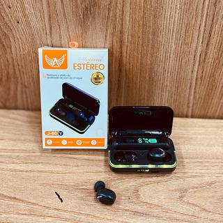 FONE DE OUVIDO SEM FIO, BT, COM CARREGADOR POTATIL. ( ALTOMEX )