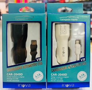 CARREGADOR VEÍCULAR ( 4.1A ), PARA ANDROID ( V8 ). ( INOVA )