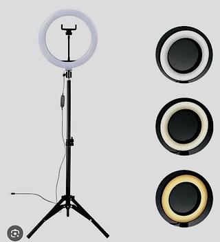 RING LIGHT, ANEL DE LUZ ( 10'' ), COM TRIPÉ. ( INOVA )