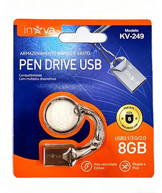 PEN DRIVE DE METAL CHAVEIRO ( 8GB ). ( INOVA )