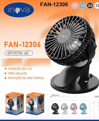 MINI VENTILADOR DE MESA RECARREGÁVEL.