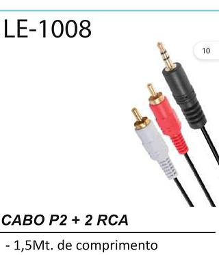 CABO ( P2 + 2AV ( RCA ), ( 3M ). ( IT- BLUE )