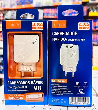 CARREGADOR PARA ANDROID ( V8 ) 4.8A