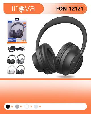 FONE DE OUVIDO HEADPHONE SEM FIO, BLUETOOTH, RÁDIO FM, E SD. ( INOVA )